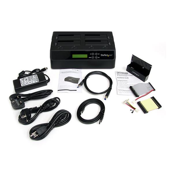 4 Bay USB 3.0 eSATA to SATA Standalone 1:3 HDD Hard Drive Duplicator Dock