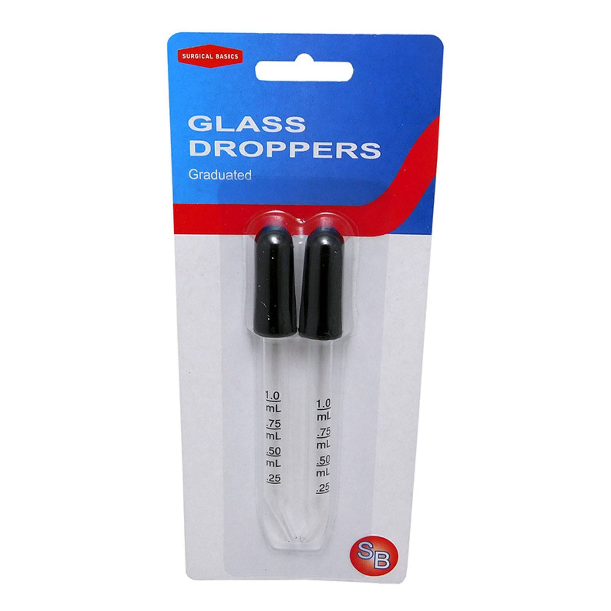 SB Eye/Ear Glass Dropper 2pk