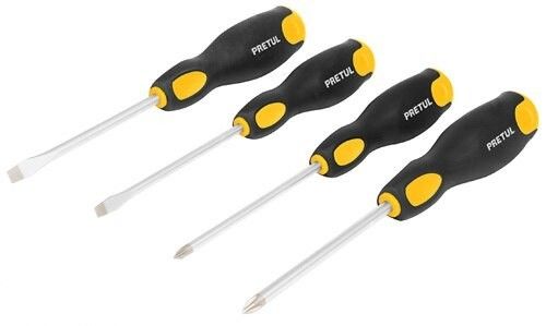 Screwdriver Set - Pretul 4pce 2 X Slot 2 X Phillips