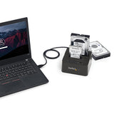 USB 3.1 (10Gbps) Dual-Bay Dock for 2.5/3.5 SATA SSD/HDDs