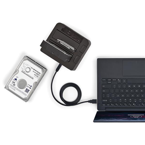 USB 3.1 (10Gbps) Dual-Bay Dock for 2.5/3.5 SATA SSD/HDDs