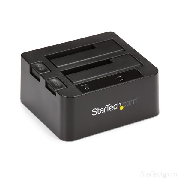 USB 3.1 (10Gbps) Dual-Bay Dock for 2.5/3.5 SATA SSD/HDDs
