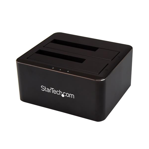 Dual-Bay SATA HDD Docking Station for 2 x 2.5/3.5" SATA SSDs/HDDs - USB 3.0