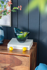 VASE - BLUE GLASS (29cm)