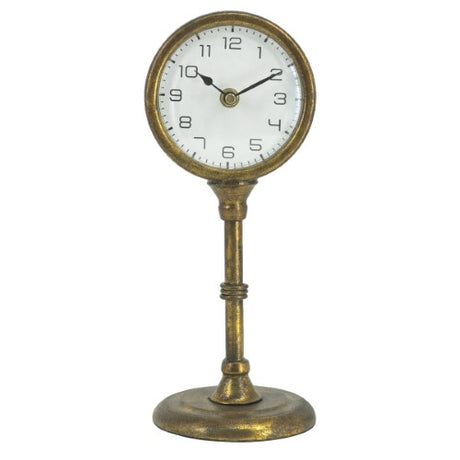 Stylish gold wall clock with elegant numerals, enhancing home decor and making a stunning focal point.