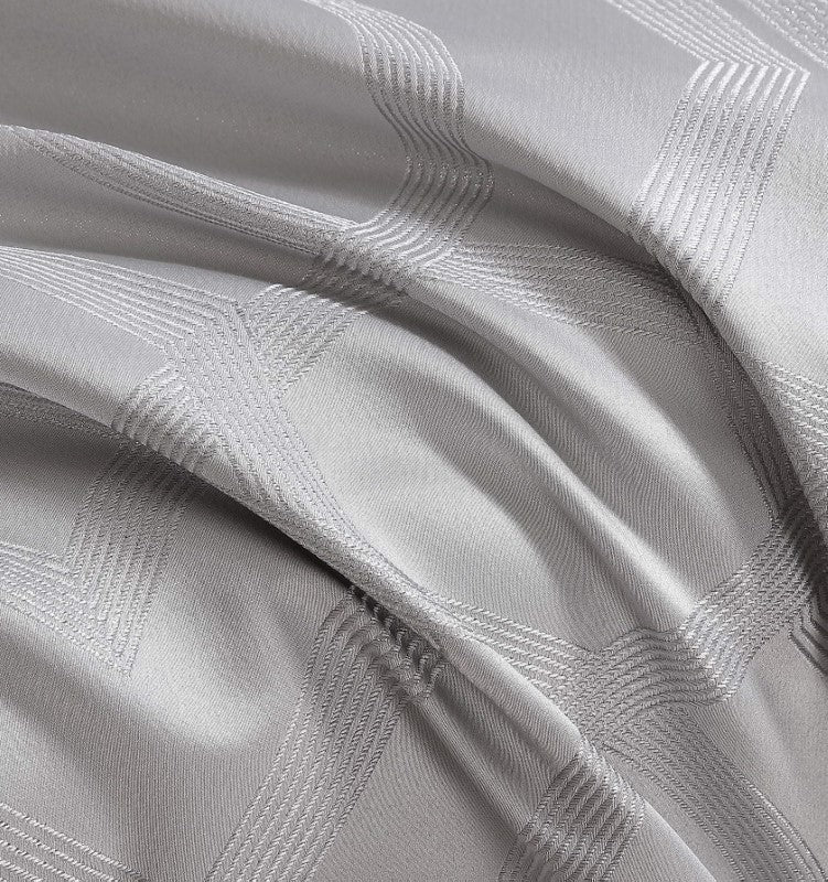 Super King Duvet Cover Set - Seville Silver by Logan and Mason Platinum