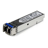 Cisco GLC-LH-SMD compatible SFP module for 1 GbE fiber connectivity, 20 km range, LC connector, and lifetime warranty.