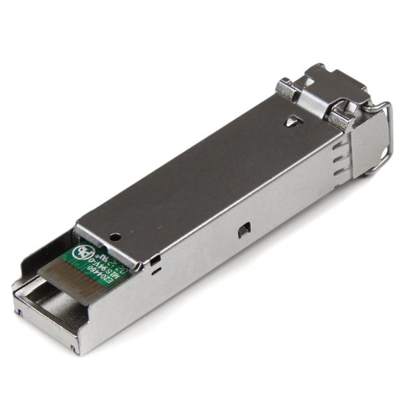 Cisco Compatible Gigabit Fiber SFP Transceiver Module MM LC for 1GbE connectivity, 550m range, hot-swappable with LC connector.