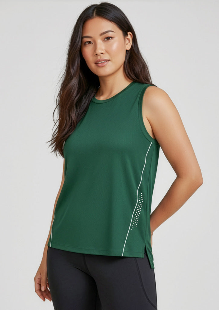 Balance Womens Singlet - Black/White
