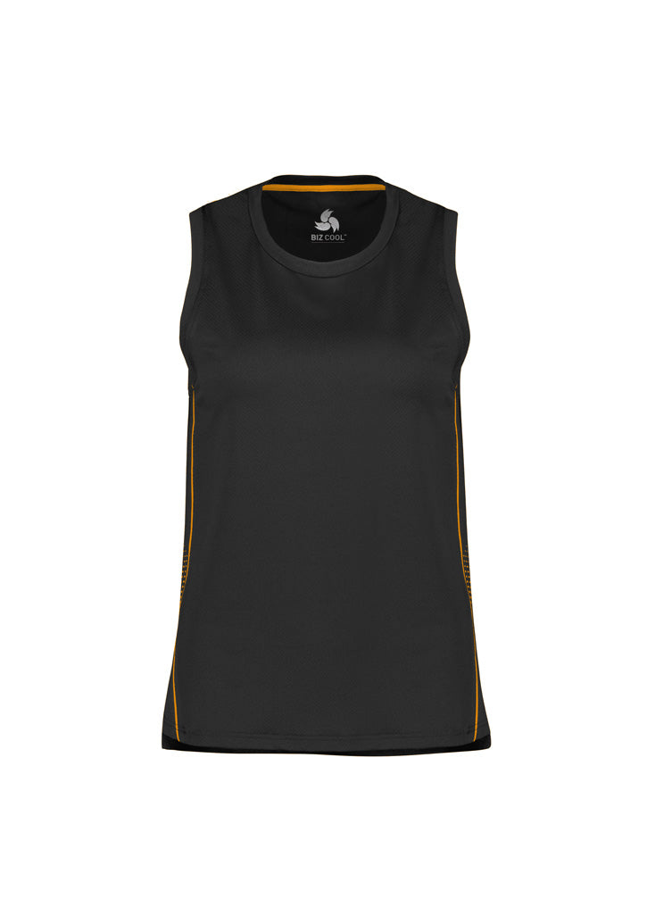 Balance Womens Singlet - Black/Gold