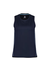 Balance Womens Singlet - Navy/Sky