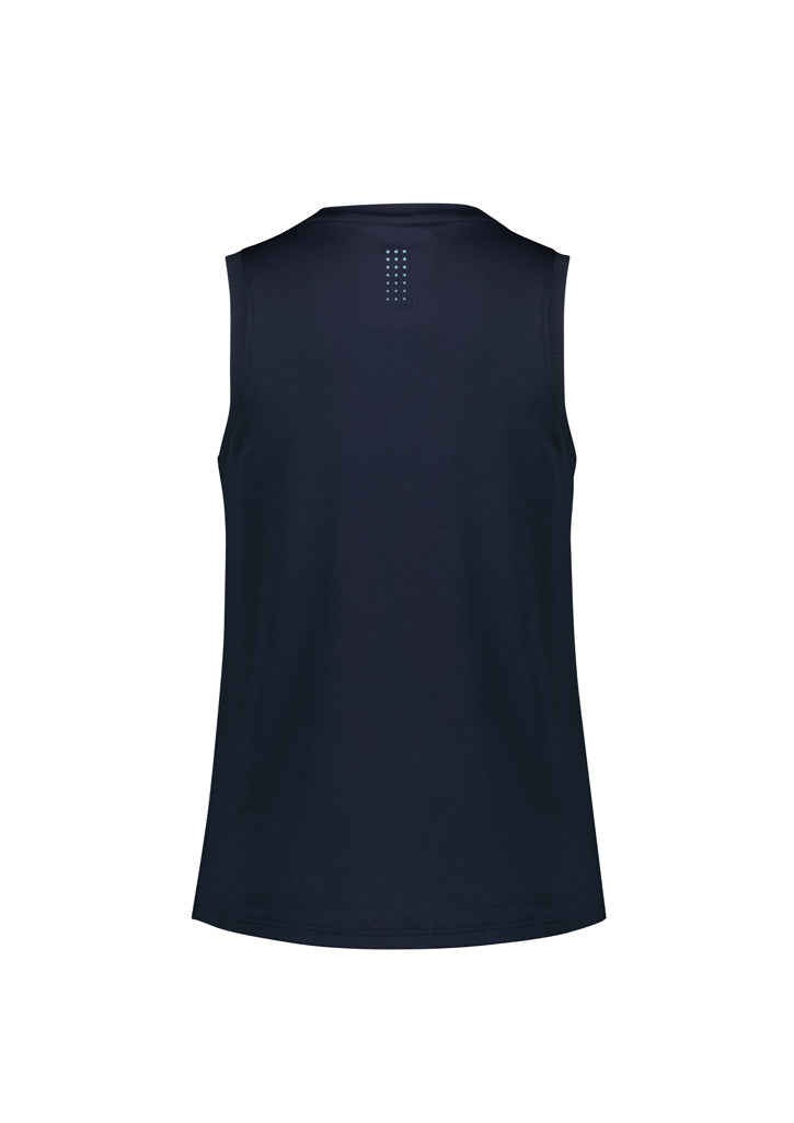Balance Womens Singlet - Navy/Sky
