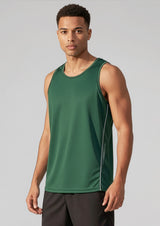 Balance Mens Singlet - Black/Red