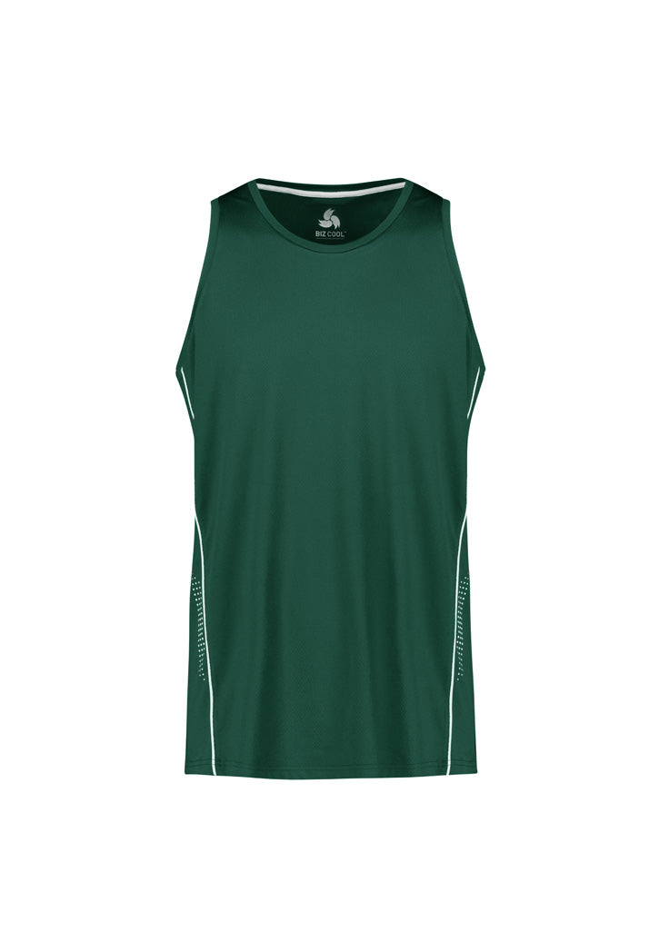 Balance Mens Singlet - Forest/White