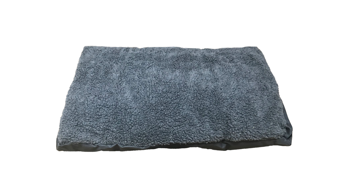 Dog Bed - Rectangle Dark Grey/Black - Med (70cm)