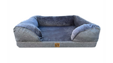 Orthopedic Dog Sofa Bed - Grey (90 x 68cm)