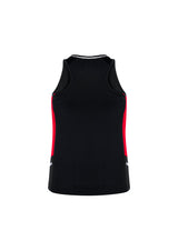 Renegade Womens Singlet - Black/Red/Silver