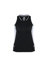 Renegade Womens Singlet - Black/White/Silver