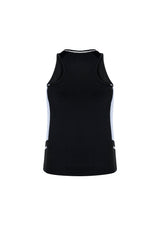 Renegade Womens Singlet - Black/White/Silver