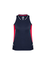 Renegade Womens Singlet - Navy/Red/Silver