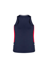 Renegade Womens Singlet - Navy/Red/Silver