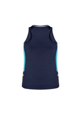 Renegade Womens Singlet - Navy/Sky/Silver