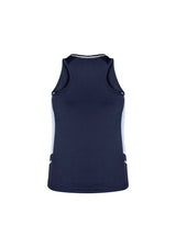 Renegade Womens Singlet - Navy/White/Silver