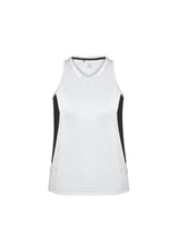 Renegade Womens Singlet - White/Black/Silver