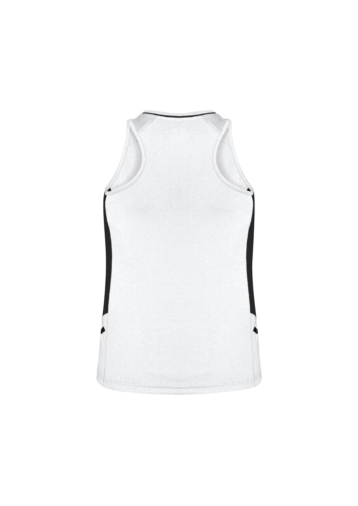 Renegade Womens Singlet - White/Black/Silver