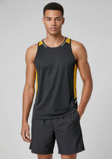 Renegade Mens Singlet - Navy/White/Silver