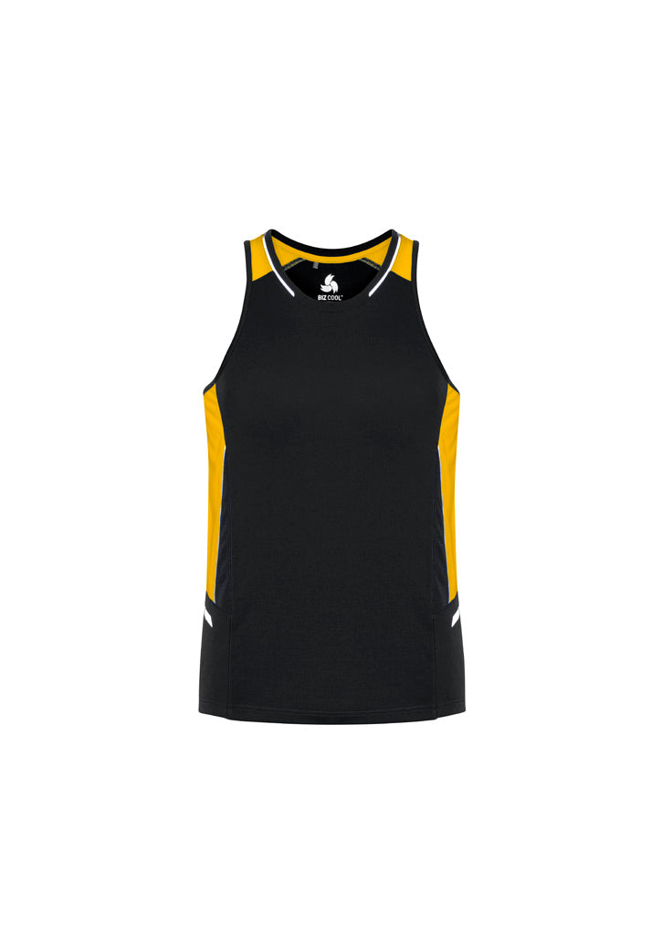 Renegade Mens Singlet - Black/Gold/Silver