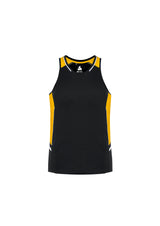 Renegade Mens Singlet - Black/Gold/Silver