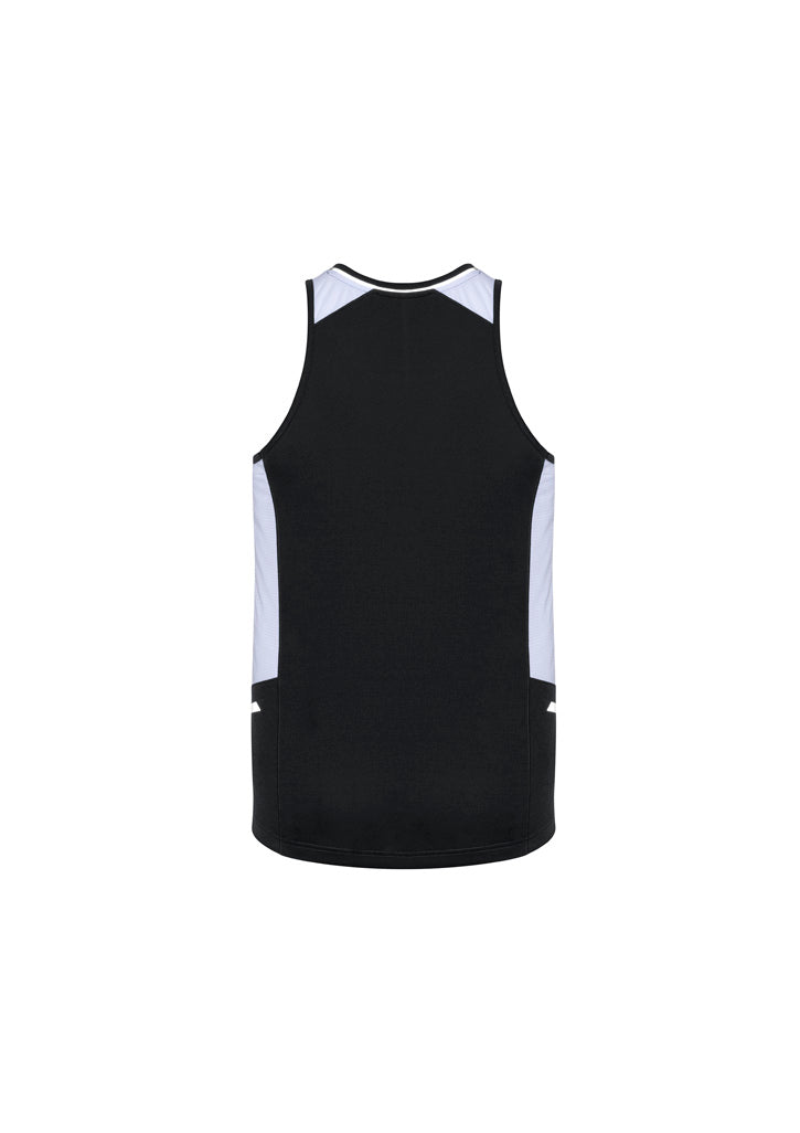 Renegade Mens Singlet - Black/White/Silver