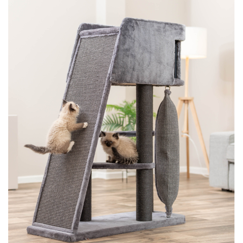 Cat Tree - Active w/Climbing Ramp 122cm (Grey)