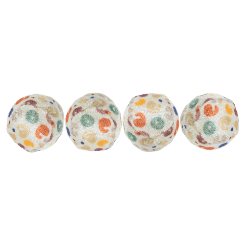 Cat Toy - Leopard Print Balls with Bell 4cm (4pk)
