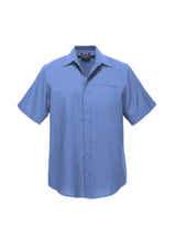Oasis Mens Short Sleeve Shirt - Mid Blue