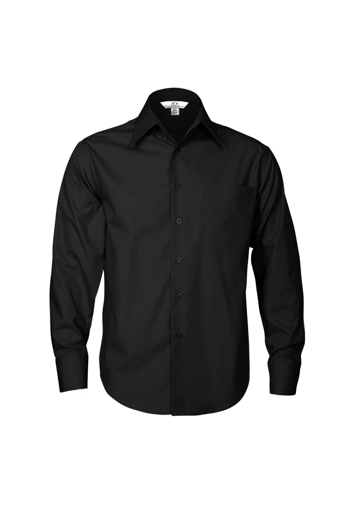 Metro Mens Long Sleeve Shirt - Black