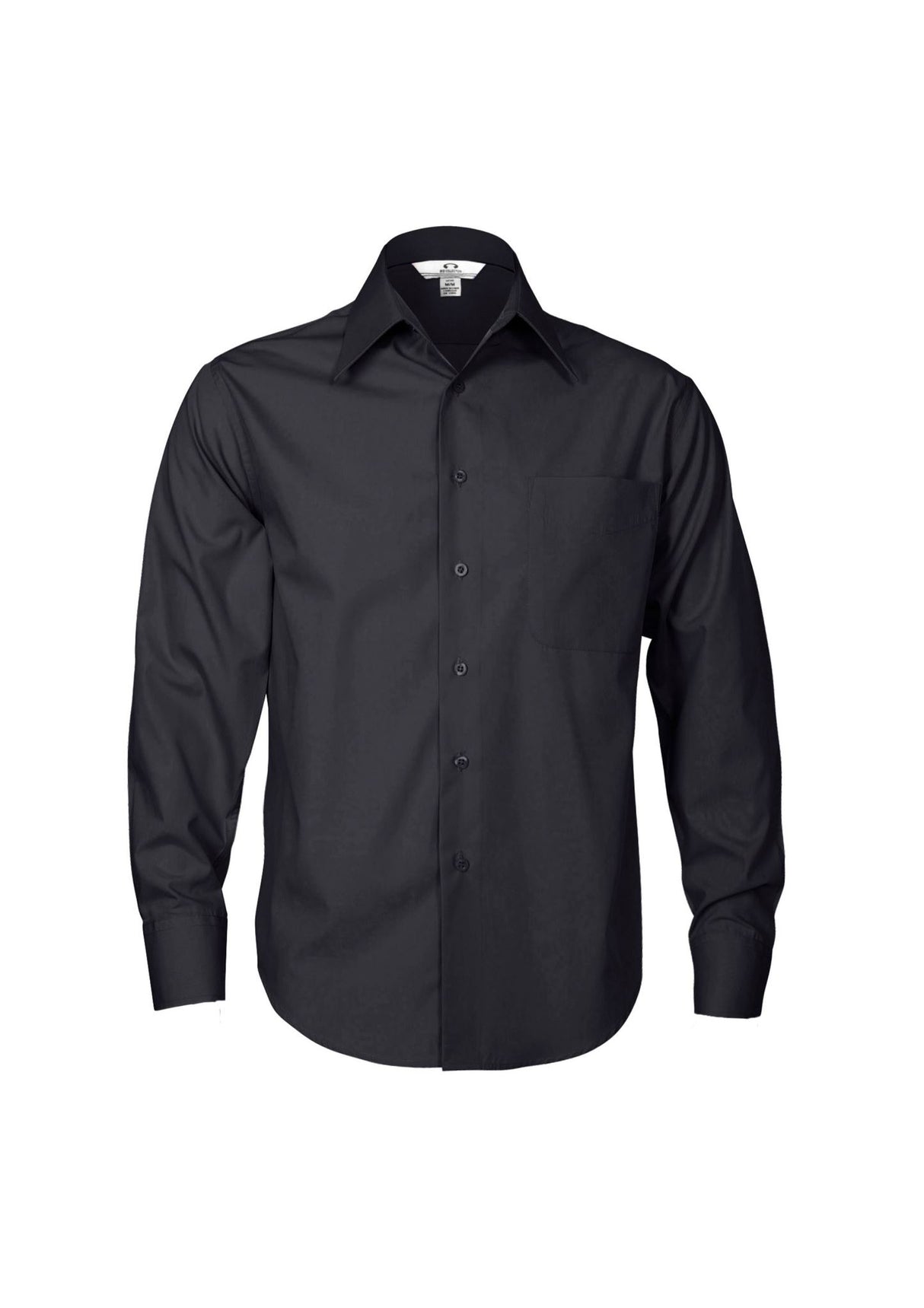 Metro Mens Long Sleeve Shirt - Charcoal