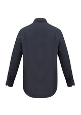 Metro Mens Long Sleeve Shirt - Charcoal