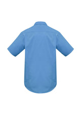 Metro Mens Short Sleeve Shirt - Mid Blue