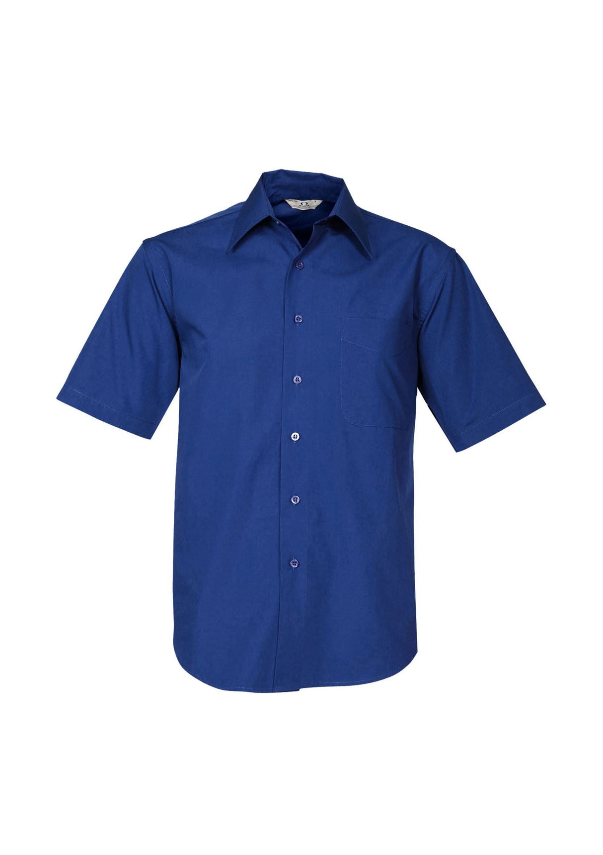 Metro Mens Short Sleeve Shirt - Royal