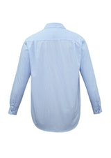 Micro Mens Check Long Sleeve Shirt - Sky