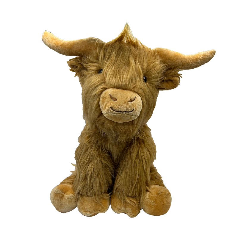 Dog Toy Plush Highland Cow Shaggy 20cm