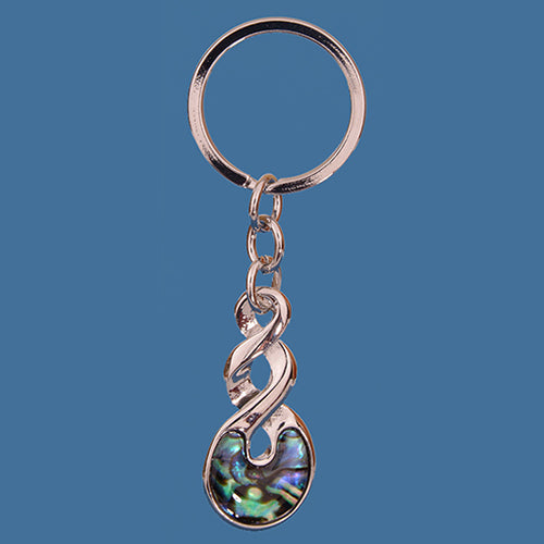 Paua Double Twist Keyring - Version 1