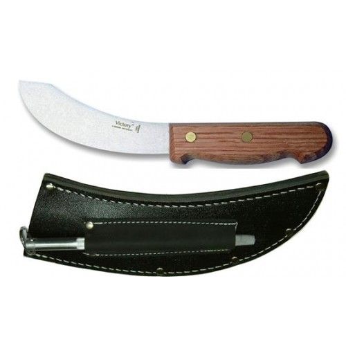 SHEPHERD SET WOOD HANDLED SKINNER - Steel & Sheath