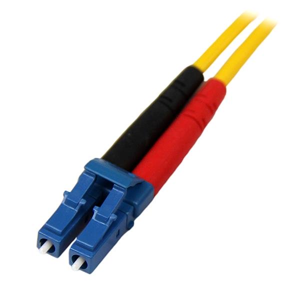 High-performance 4m single-mode duplex LC fiber optic cable for efficient data transmission, featuring a low-smoke LSZH jacket.