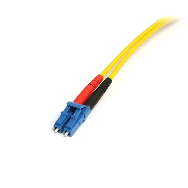 Fiber Optic Cable - 4m LC-SC single-mode, 9/125 micron, LSZH jacket for high-speed, safe data transmission.