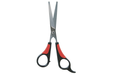 Trixie 18cm grooming scissors with precision blades for easy grooming of dogs and cats across various coat types.