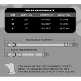 Dog Collar - ACDC Black & White Logo Small (25-40cm)
