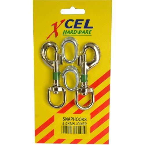 Durable 12mm snaphooks with split links, perfect for DIY and professional applications, ensuring secure connections.